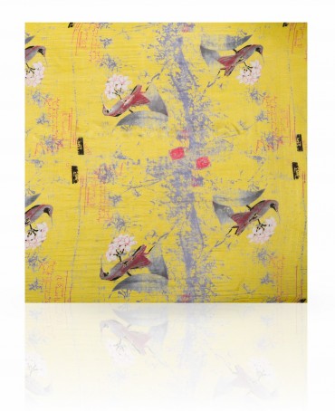 Палантин Женский S-VINTAGE.BIRD/YELLOW